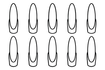 Fingernail Art Designs Line art