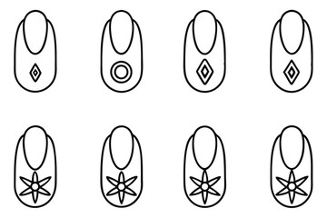 Fingernail Health Importance Line art
