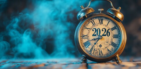 A clos up shot of an antique clock with Roman numeral