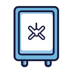 Obraz premium industrial fridge, freezer line icon