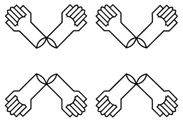 Obraz premium Forearm artistic sketch Line art