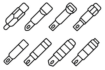 Fuses Power Control Line Art