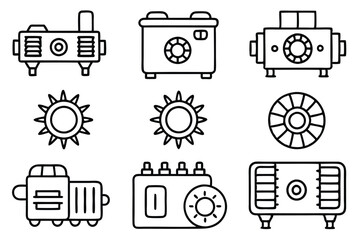 Generators Boost Industrial Line Art