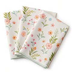Eco-friendly cloth napkins with floral print