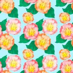 seamless pattern with roses