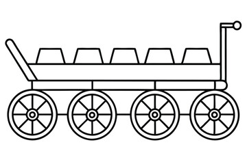 Gurneys rescue bed Line art