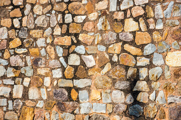 Background of ancient stone wall.