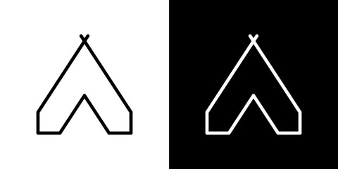 Tent icon symbol pictogram UX UI designs