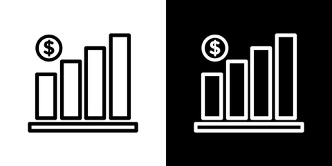 Revenue icon symbol pictogram UX UI designs