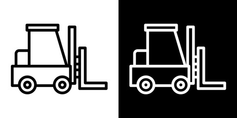 Forklift icon symbol pictogram UX UI designs
