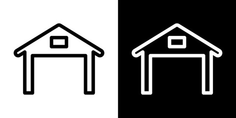 Garage icon symbol pictogram UX UI designs
