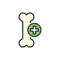 Iconic Representation Of Supplemented Bone Health And Vitality Concept