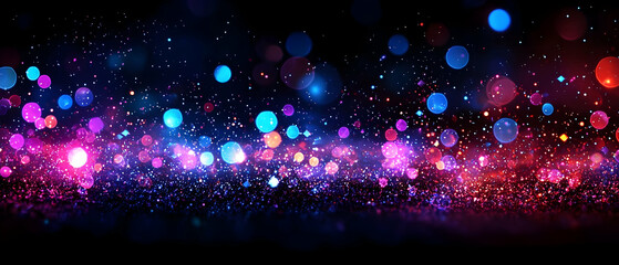 Colorful Abstract Bokeh Lights Background