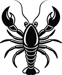 vector illustration of a crab