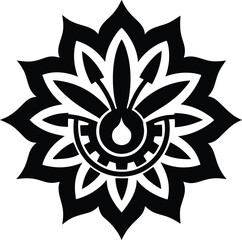 abstract flower vector illustration