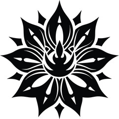 black and white tattoo