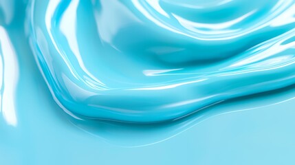 Abstract Blue Liquid Wave