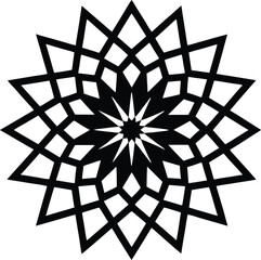 Obraz premium black and white snowflakes