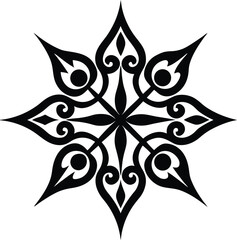 black and white abstract vector