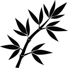 green leaves isolated on white background