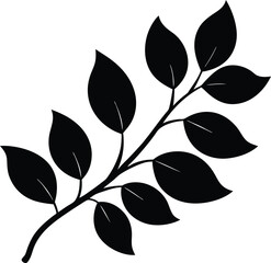 black and green leaves