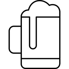 Outline Birthday Element