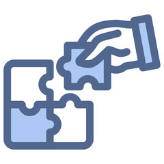 Puzzle Blue Icon