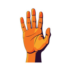 Obraz premium Trust-building hand gesture in pop art style, symbolizing growth