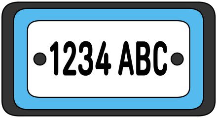 자동차 번호판 (car license plate)