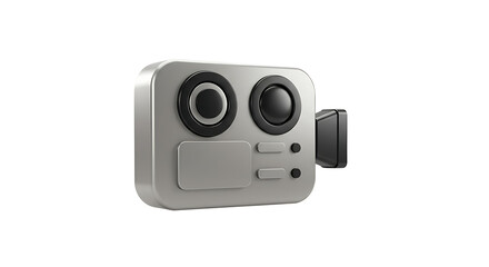 Modern Video Camera with Simple and Functional Design