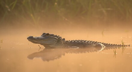 Alligator in Water