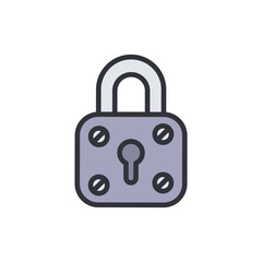 Stylized Padlock Illustration Symbolizing Security And Protection