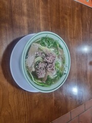 Vietnamese noodle soup with beef