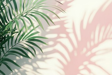 Palm Leaves & Shadows: Aesthetic Wallpaper