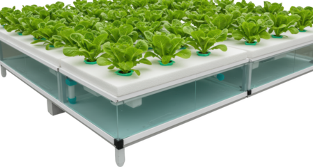 Hydroponic Lettuce System Modern Agriculture Sustainable Farming Green Technology