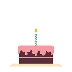 Birthday Cake with Candle