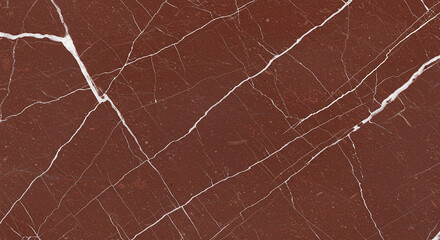 Fototapeta premium A close up of a red marble surface with white veins running across the entire surface texture design