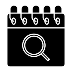 silhouette Calendar icons set