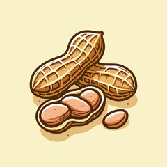 peanut vector illustration 