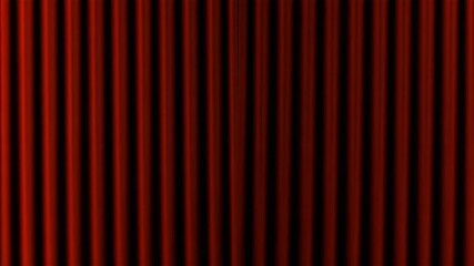 red stage curtains closing with dramatic lighting in dark theater black background