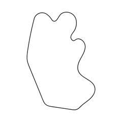 abstract blobs outline for background