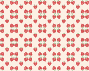 seamless pattern with red hearts
