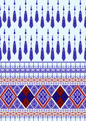 Geometric ethnic pattern vector design featuring bold symmetrical shapes and traditional tribal motifs. Inspired by indigenous art from various cultures, this seamless design combines modern aesthetic