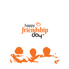Friendship Day beautiful card background Design template