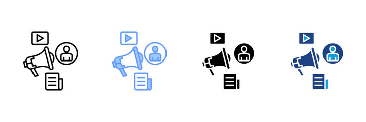 Fototapeta premium Media Campaign Icon