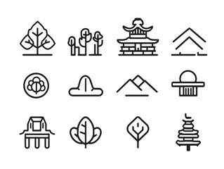 Vector line drawing of financial investment portfolio