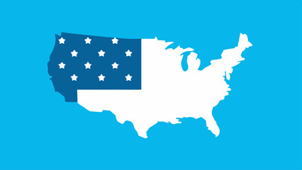 Education-Focused USA Map with Graduation Icons  