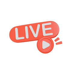 Live entertainment icon, live stream icon on social media browser
