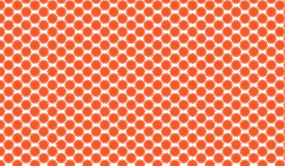 vector seamless pattern with dots orange color repeat items