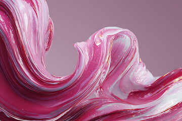 Elegant Pink Marble Swirls in Frozen Motion